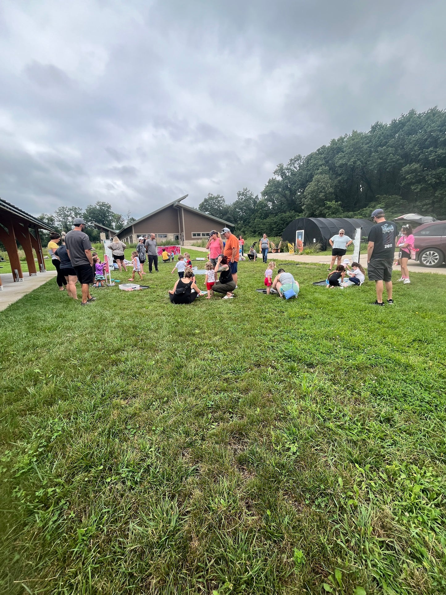 Messy Play at Indian Creek Nature Center in Cedar Rapids!
