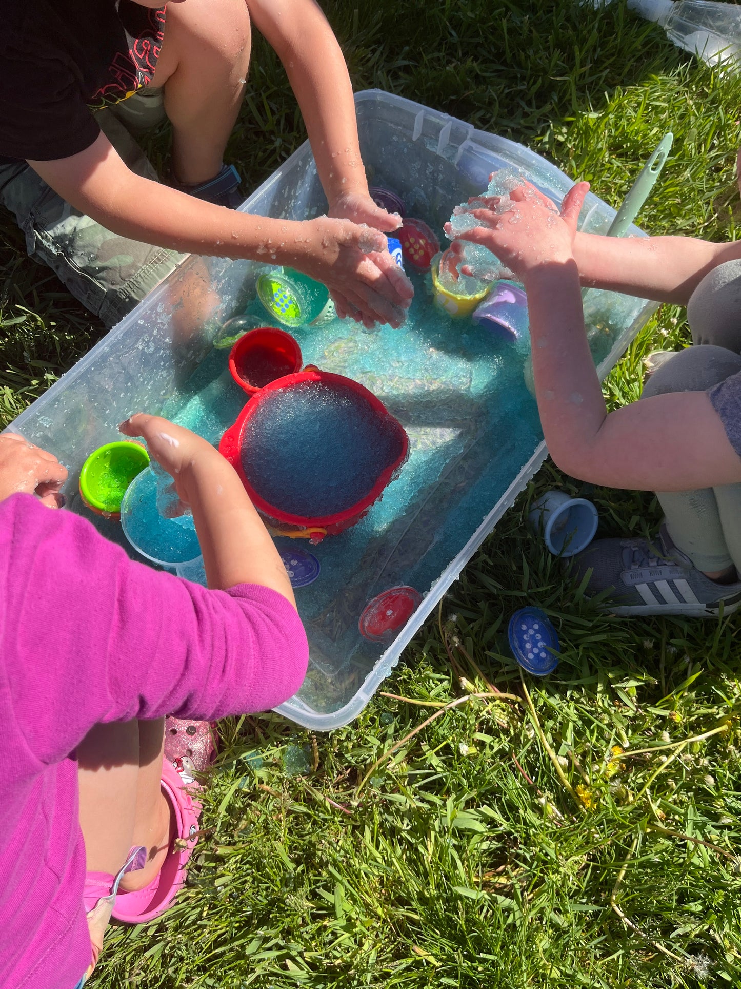 Messy Play at Indian Creek Nature Center in Cedar Rapids!