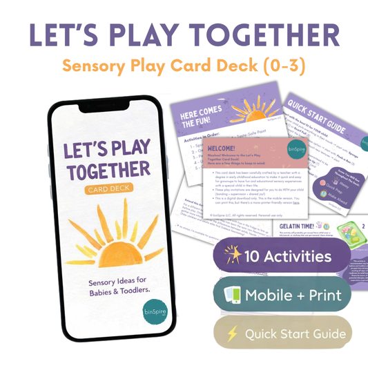 Let’s Play Together: Baby + Toddler Sensory Play Card Deck