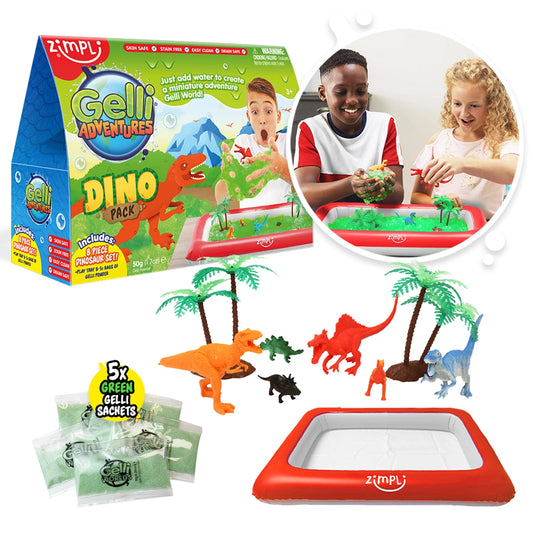 Zimpli Gelli Adventures Dino Pack Sensory Play Toy