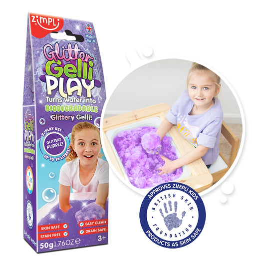 GLITTER Gelli Play Packet by Zimpli Kids (2x play!)